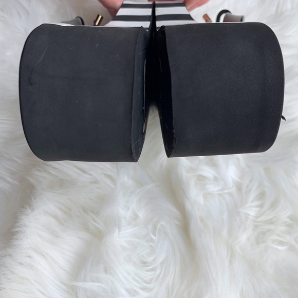 Kate Spade Striped Bow Wedge Flip Flops - Picture 6 of 8